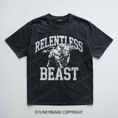 RELENTLESS BEAST- Bullfighting - Vintage Wash Gym Tee