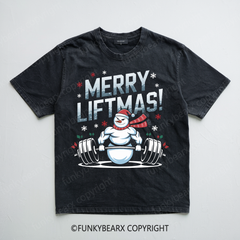 MERRY LIFTMAS! - Vintage Wash Gym Tee