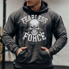 FEARLESS FORCE - Vintage Wash Gym Hoodie