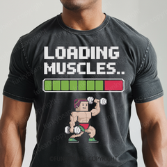 Loading Muscles - Vintage Wash Gym Tee