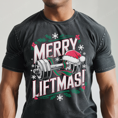 MERRY LIFTMAS! - Vintage Wash Gym Tee