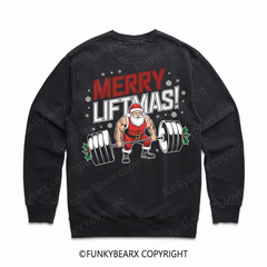 MERRY LIFTMAS! - Vintage Wash Gym Sweatshirt