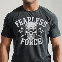 FEARLESS FORCE - Vintage Wash Gym Tee