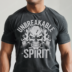 UNBREAKABLE SPIRIT - Vintage Wash Gym Tee