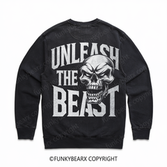 UNLEASH THE BEAST - Vintage Wash Gym Sweatshirt