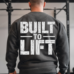 BUILT TO LIFT - Vintage Wash Gym Sweatshirt