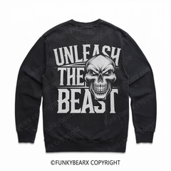 UNLEASH THE BEAST - Vintage Wash Gym Sweatshirt