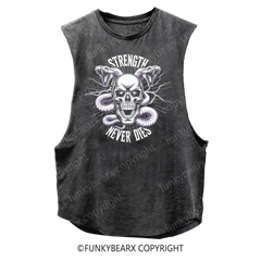 STRENGTH NEVER DIES - Vintage Wash Muscle Tank