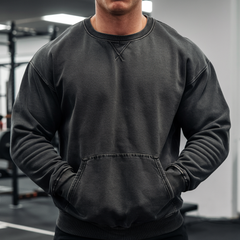 ALL I WANT FOR CHRISTMAS IS GAINS - Vintage Wash Gym Sweatshirt