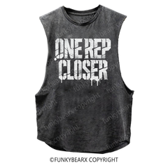 ONE REP CLOSER - Vintage Wash Muscle Tank