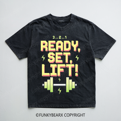 Ready, Set, Lift! - Vintage Wash Gym Tee