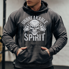 UNBREAKABLE SPIRIT - Vintage Wash Gym Hoodie