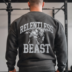 RELENTLESS BEAST- Bullfighting - Vintage Wash Gym Sweatshirt