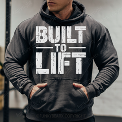 BUILT TO LIFT - Vintage Wash Gym Hoodie