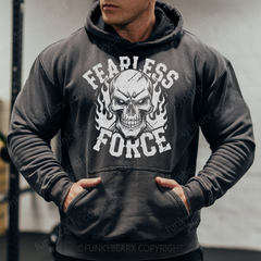 FEARLESS FORCE - Vintage Wash Gym Hoodie