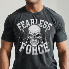 FEARLESS FORCE - Vintage Wash Gym Tee