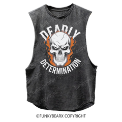 DEADLY DETERMINATION - Vintage Wash Muscle Tank