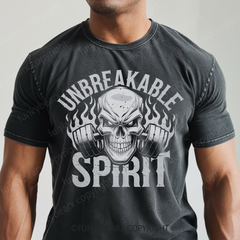 UNBREAKABLE SPIRIT - Vintage Wash Gym Tee