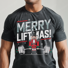 MERRY LIFTMAS! - Vintage Wash Gym Tee