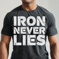 IRON NEVER LIES - Vintage Wash Gym Tee