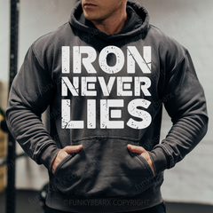 IRON NEVER LIES - Vintage Wash Gym Hoodie