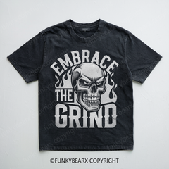 EMBRACE THE GRIND - Vintage Wash Gym Tee