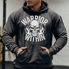 WARRIOR WITHIN - Vintage Wash Gym Hoodie