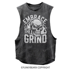 EMBRACE THE GRIND - Vintage Wash Muscle Tank