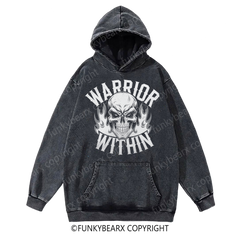 WARRIOR WITHIN - Vintage Wash Gym Hoodie