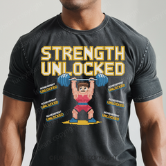 Strength Unlocked - Vintage Wash Gym Tee