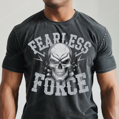 FEARLESS FORCE - Vintage Wash Gym Tee