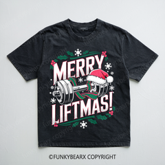 MERRY LIFTMAS! - Vintage Wash Gym Tee