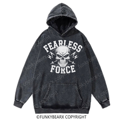 FEARLESS FORCE - Vintage Wash Gym Hoodie