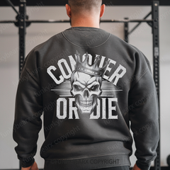 CONQUER OR DIE - Vintage Wash Gym Sweatshirt