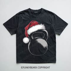 CHRISTMAS KETTLEBELLS - Vintage Wash Gym Tee