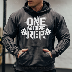 ONE MORE REP - Vintage Wash Gym Hoodie