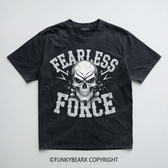 FEARLESS FORCE - Vintage Wash Gym Tee