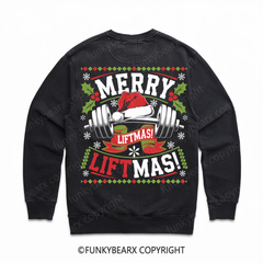 MERRY LIFTMAS! - Vintage Wash Gym Sweatshirt