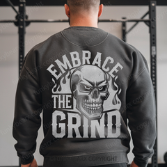 EMBRACE THE GRIND - Vintage Wash Gym Sweatshirt