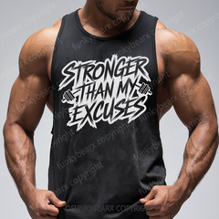 STRONGER THAN MY EXCUSES - Gym Tank