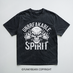 UNBREAKABLE SPIRIT - Vintage Wash Gym Tee