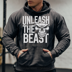 UNLEASH THE BEAST - Vintage Wash Gym Hoodie