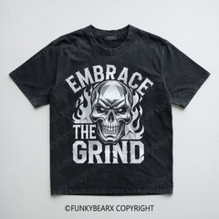 EMBRACE THE GRIND - Vintage Wash Gym Tee