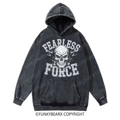 FEARLESS FORCE - Vintage Wash Gym Hoodie