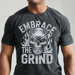 EMBRACE THE GRIND - Vintage Wash Gym Tee