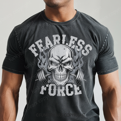 FEARLESS FORCE - Vintage Wash Gym Tee