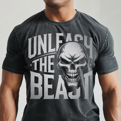 UNLEASH THE BEAST - Vintage Wash Gym Tee