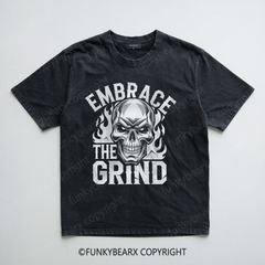 EMBRACE THE GRIND - Vintage Wash Gym Tee