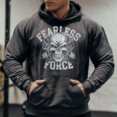 FEARLESS FORCE - Vintage Wash Gym Hoodie