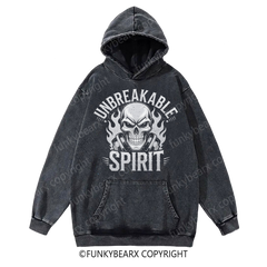 UNBREAKABLE SPIRIT - Vintage Wash Gym Hoodie